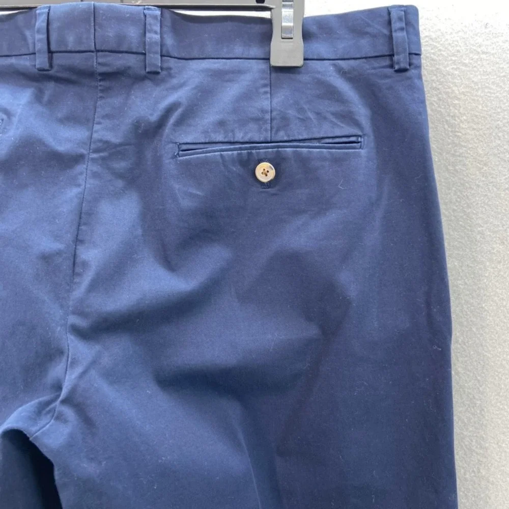 J by J. Crew Chino Pants Mens 36x34‎ Blue Thompson Stretch Flat Front Trousers